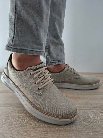 PANTOFI CASUAL BARBATI SKECHERS 205135 KHK BEJ