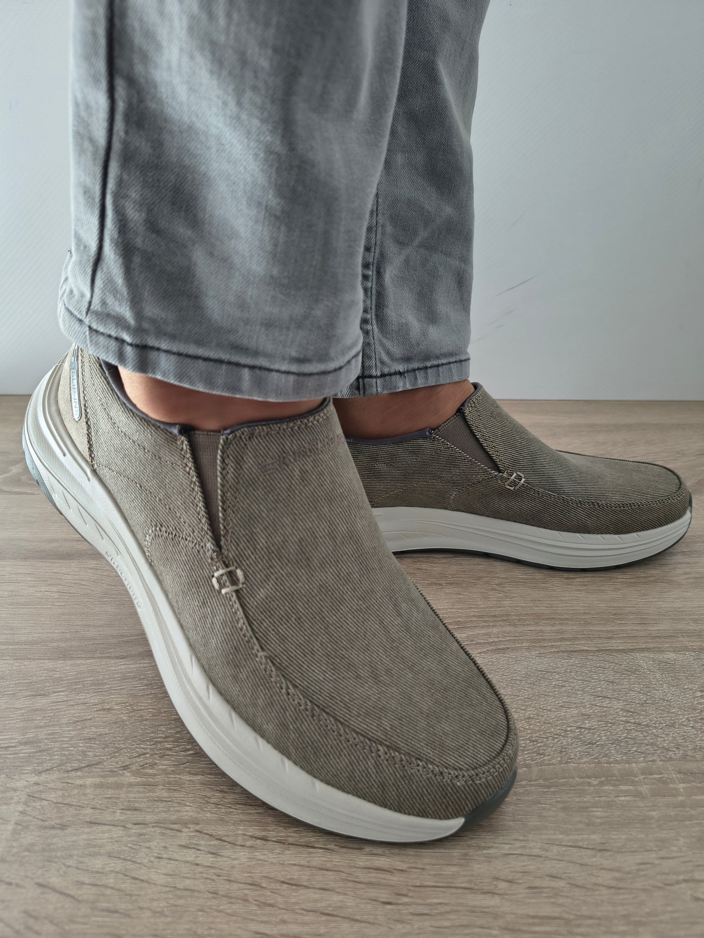 PANTOFI CASUAL BARBATI SKECHERS 205356 TPE TAUPE