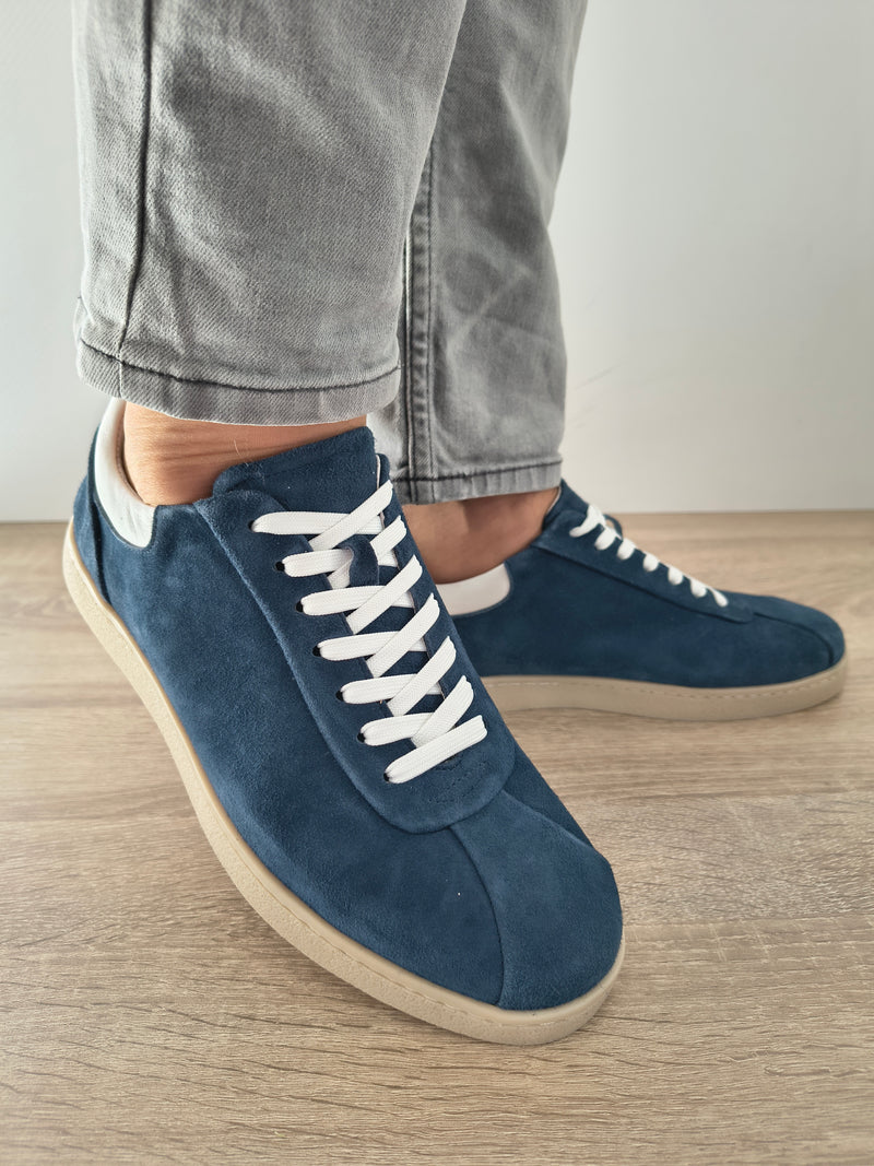 PANTOFI CASUAL BARBATI FRANCO GERARDO 358A-08 ALBASTRU NUBUCK - imagine 3
