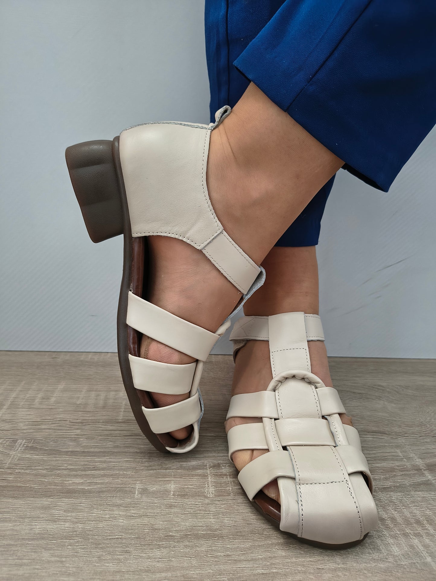 SANDALE CASUAL DAMĂ FORMAZIONE 7983 CREM