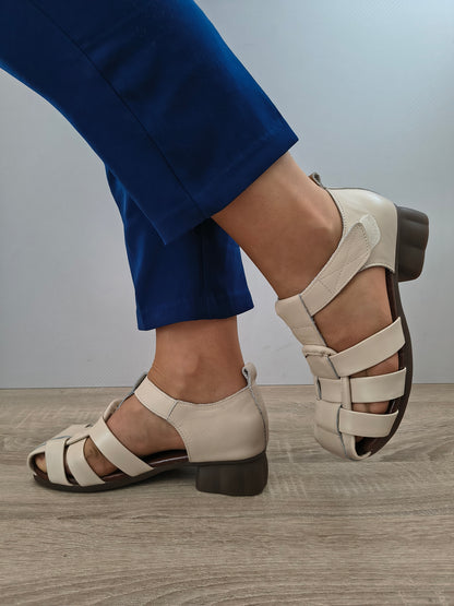 SANDALE CASUAL DAMĂ FORMAZIONE 7983 CREM