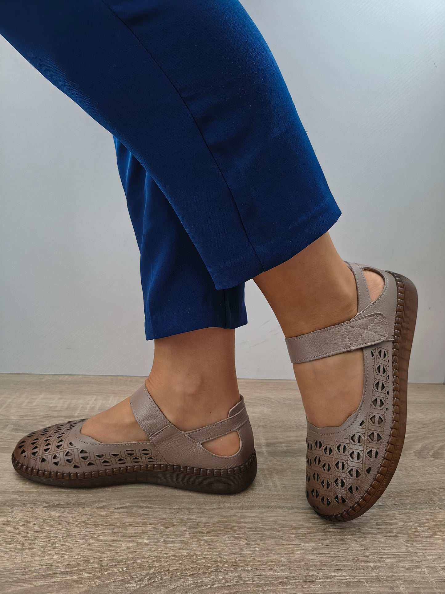 PANTOFI PERFORATI DAMA FORMAZIONE S9686 DARK APRICOT
