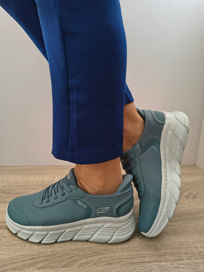 PANTOFI SPORT DAMA SKECHERS 117391 SLT ALBASTRU ARDEZIE