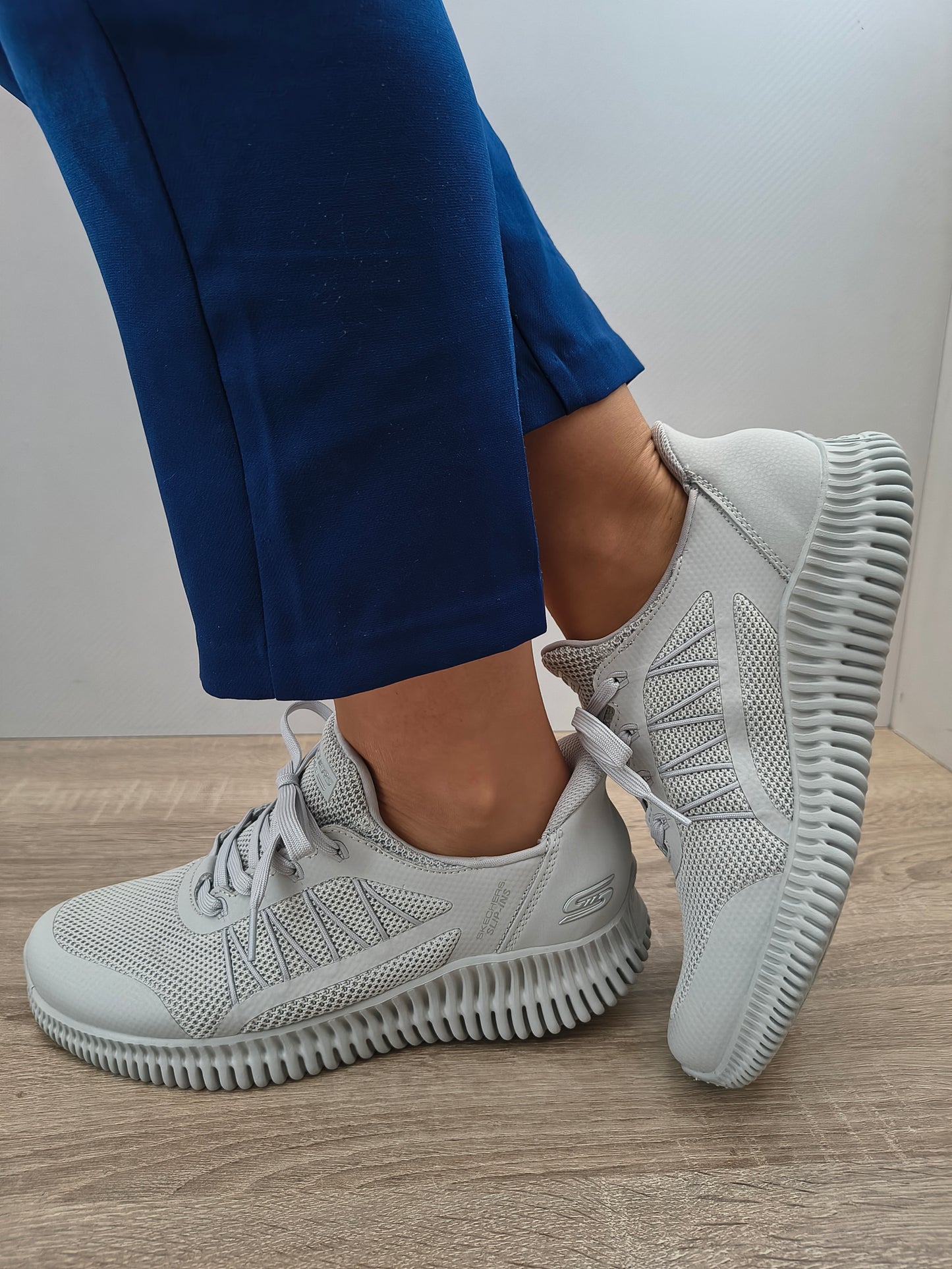 PANTOFI SPORT DAMA SKECHERS 117413 LTGY LIGHT GREY