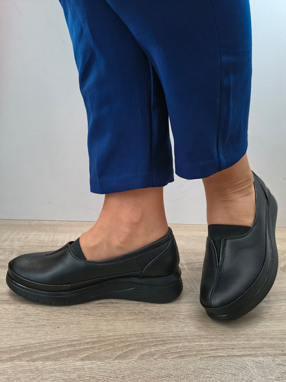 PANTOFI CASUAL DAMA BIO FLEX 100 012 NEGRU