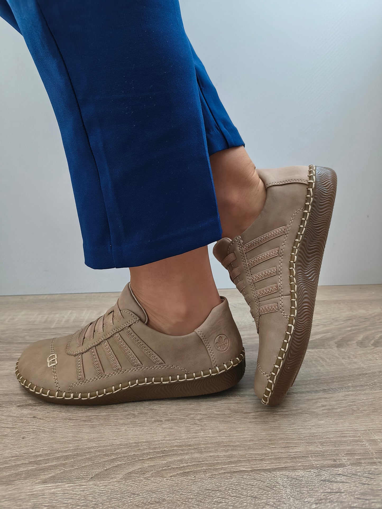 PANTOFI CASUAL DAMA RIEKER N2450-20 MARO NUBUCK