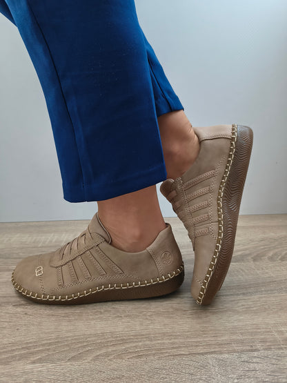 PANTOFI CASUAL DAMA RIEKER N2450-20 MARO NUBUCK