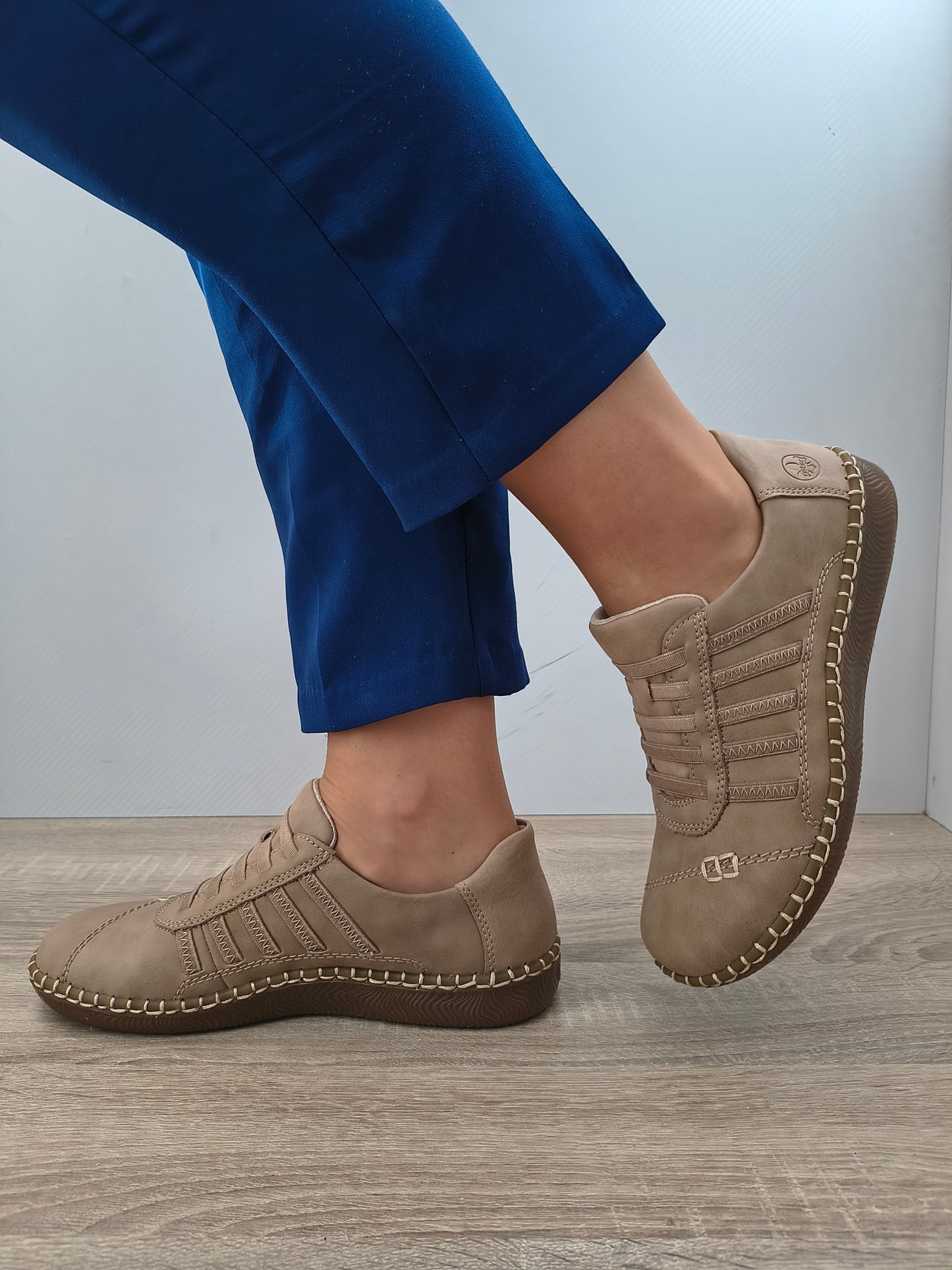PANTOFI CASUAL DAMA RIEKER N2450-20 MARO NUBUCK