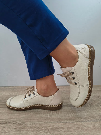 PANTOFI CASUAL DAMA RIEKER N2402-60 BEJ