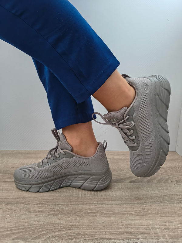 PANTOFI SPORT DAMA SKECHERS 117385 DKGY GRI - imagine 2