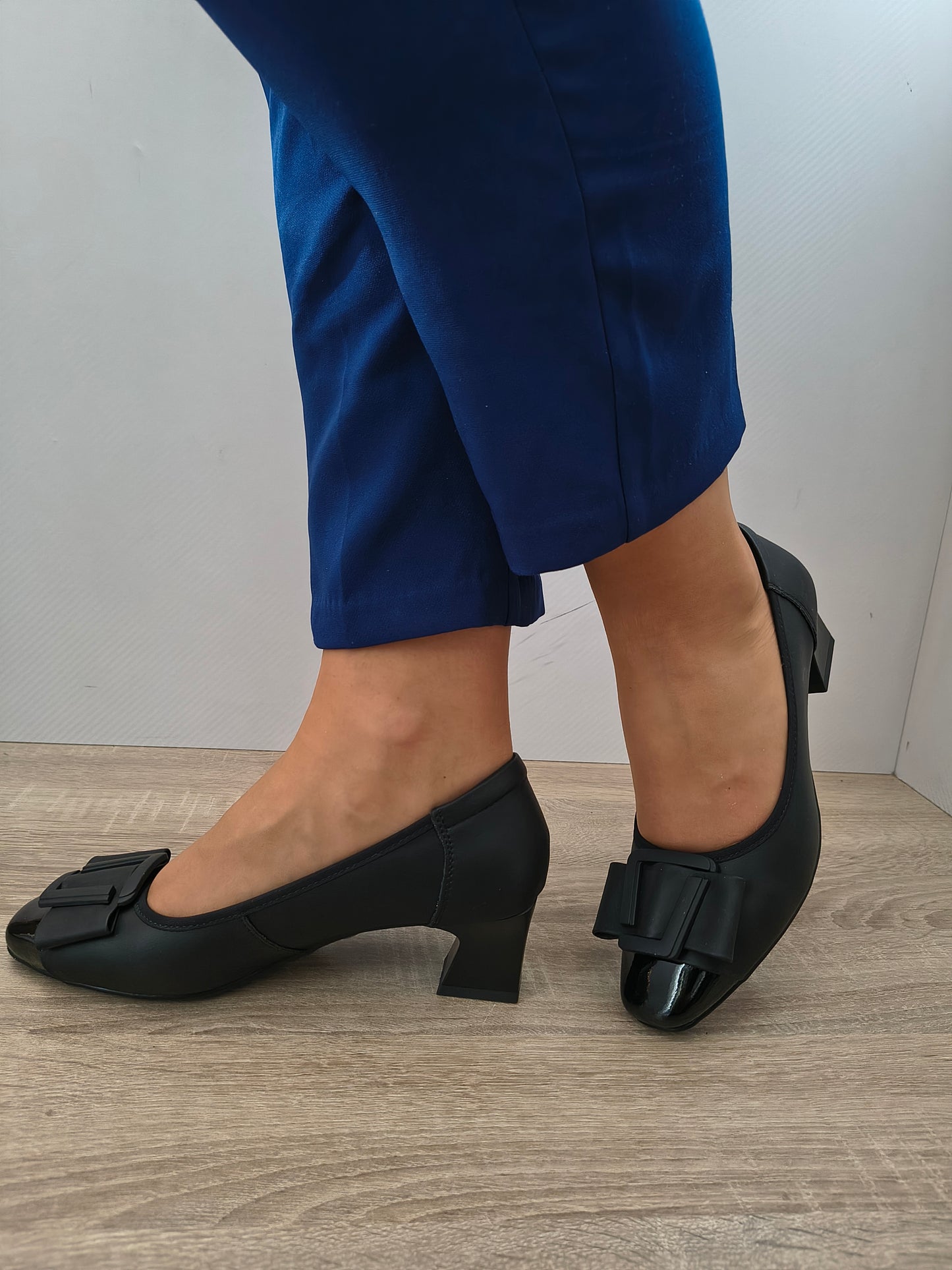 PANTOFI ELEGANTI DAMA FORMAZIONE 7591-90 NEGRU + LAC