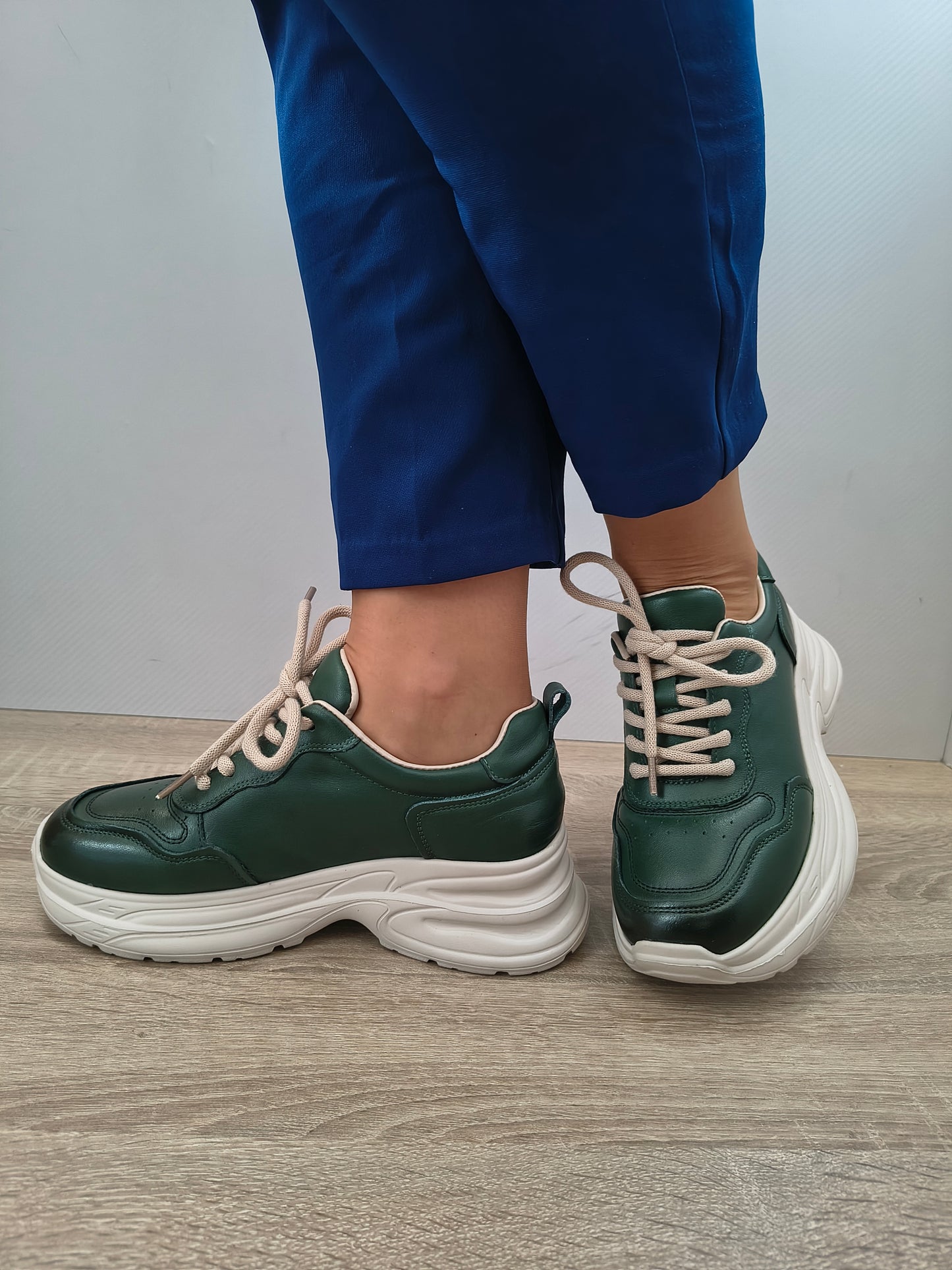 PANTOFI CASUAL DAMA FRANCO GERARDO 10786 VERDE