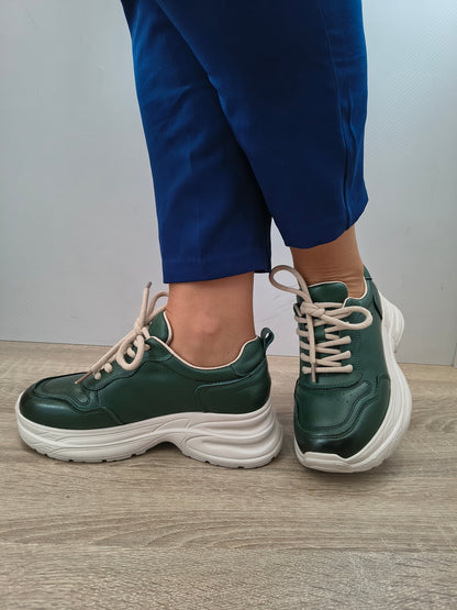 PANTOFI CASUAL DAMA FRANCO GERARDO 10786 VERDE