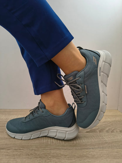 PANTOFI SPORT DAMA SKECHERS 117351 SLT ALBASTRU ARDEZIE