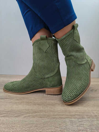 GHETE ELEGANTE DAMA DOGATI 095 3952-13 VERDE SUEDE 2410