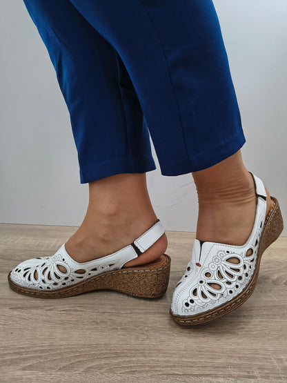 SANDALE CASUAL DAMA DOGATI 015 3040-1 ALB