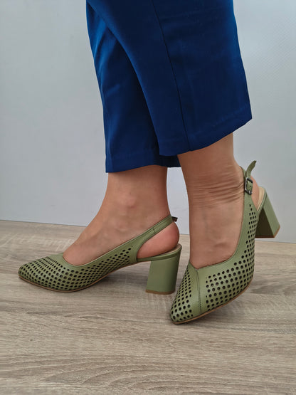 SANDALE ELEGANTE DAMA DOGATI 050 991 OLIVE