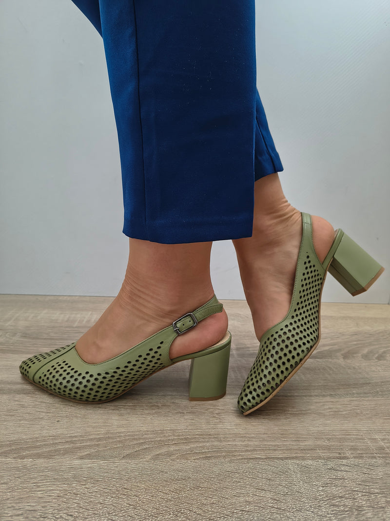 SANDALE ELEGANTE DAMA DOGATI 050 991 OLIVE - imagine 3