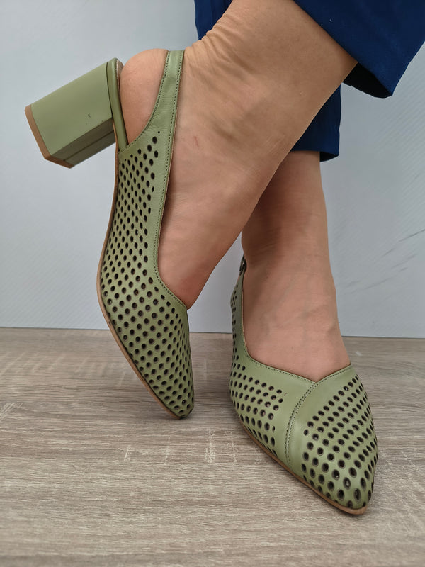 SANDALE ELEGANTE DAMA DOGATI 050 991 OLIVE - imagine 5