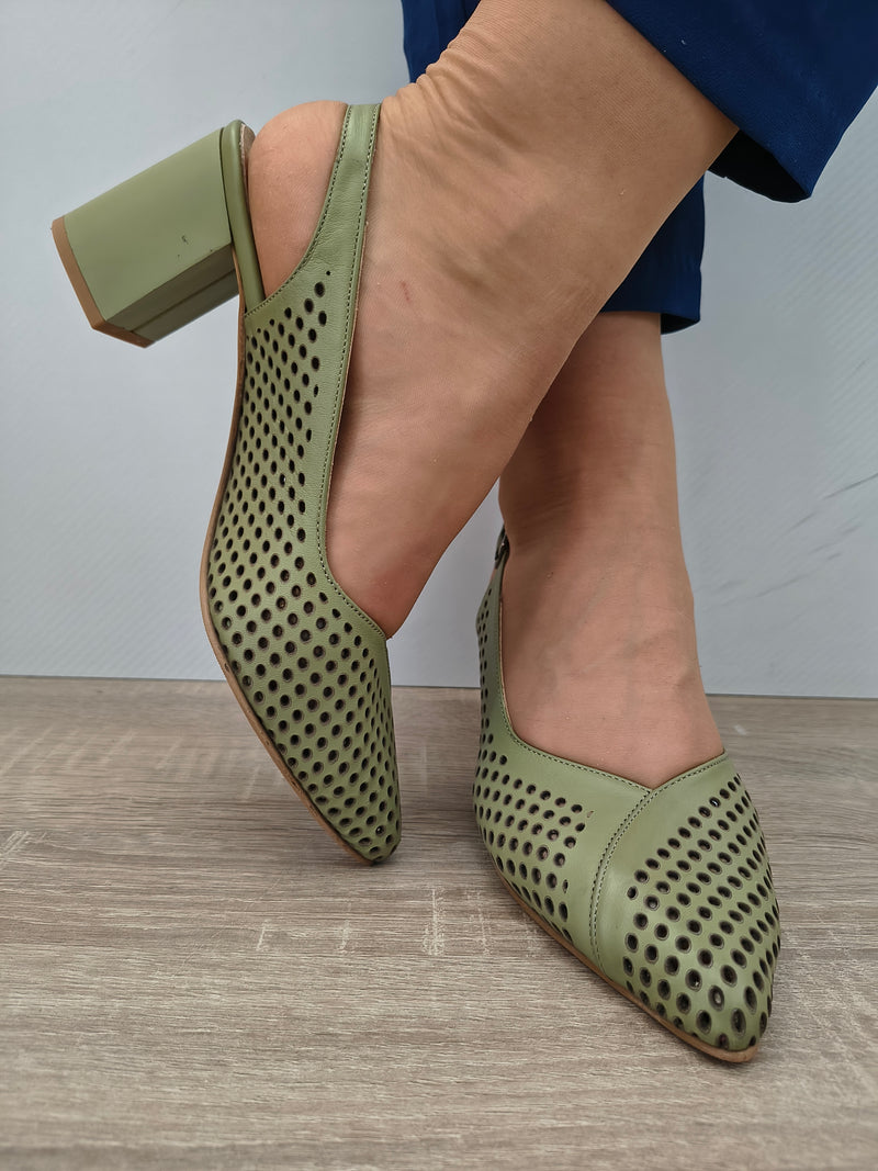 SANDALE ELEGANTE DAMA DOGATI 050 991 OLIVE - imagine 5