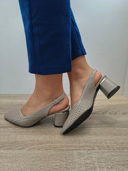 PANTOFI DECUPATI DAMA DOGATI 049 1615 GREJ