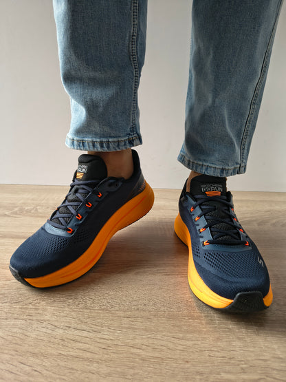 PANTOFI SPORT BARBATI SKECHERS 220509 NVOR BLEUMARIN + PORTOCALIU