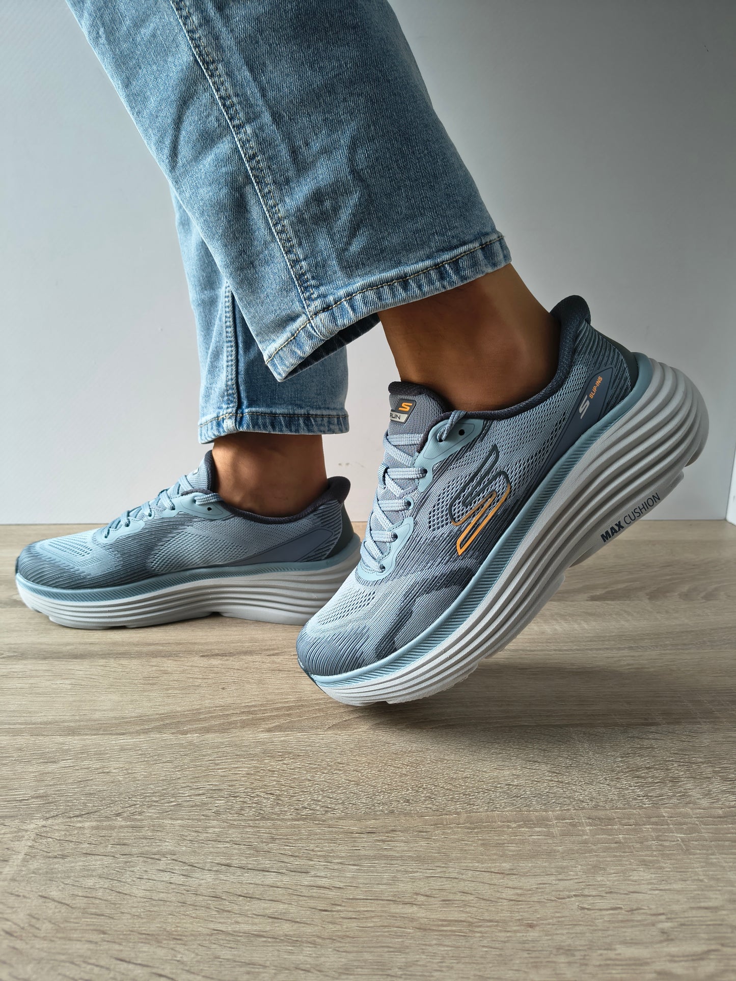 PANTOFI SPORT BARBATI SKECHERS 220607 SLT ALBASTRU ARDEZIE