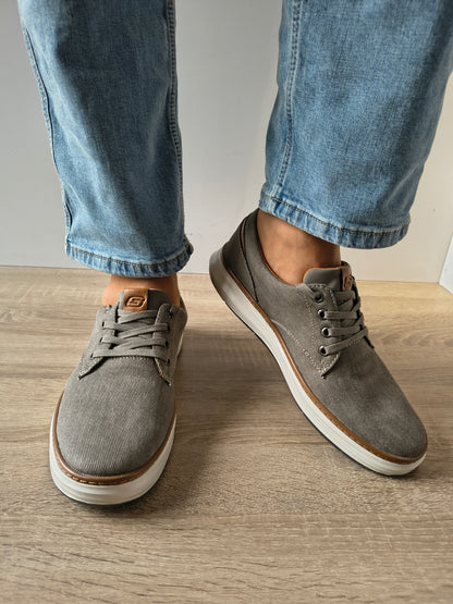 PANTOFI CASUAL BĂRBAȚI SKECHERS 65981 TPE BEJ
