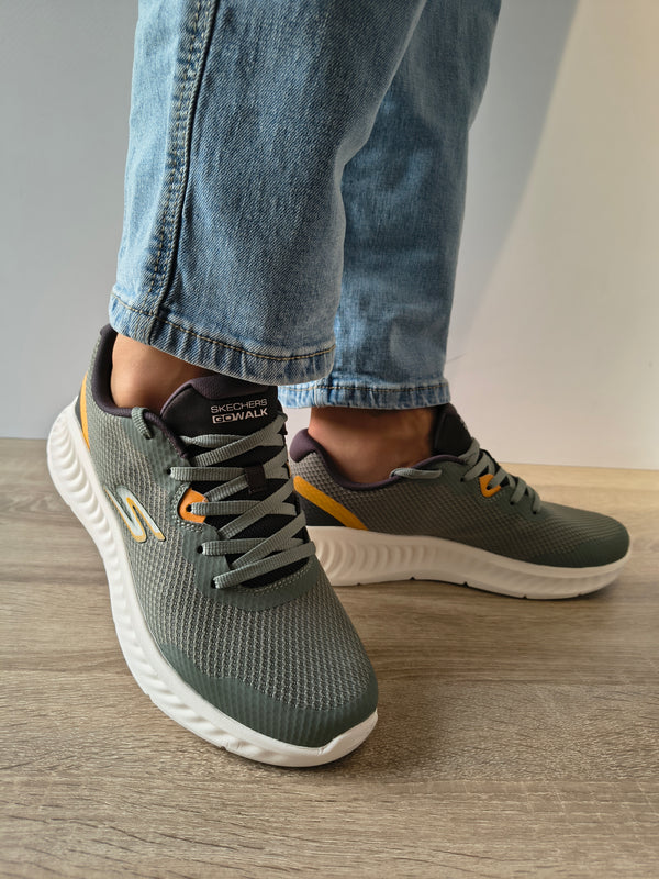 PANTOFI SPORT BARBATI SKECHERS 216373 OLBR OLIVE - imagine 3