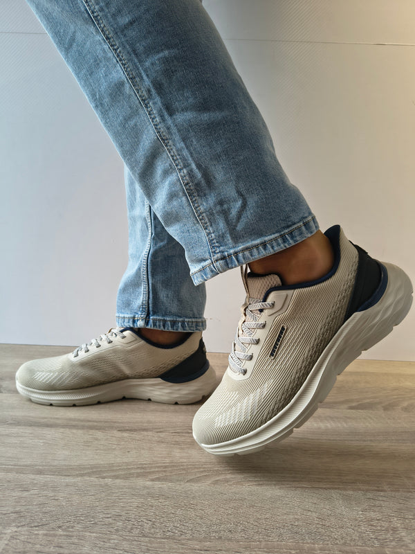 PANTOFI SPORT BARBATI SKECHERS 211369 TPE TAUPE - imagine 4