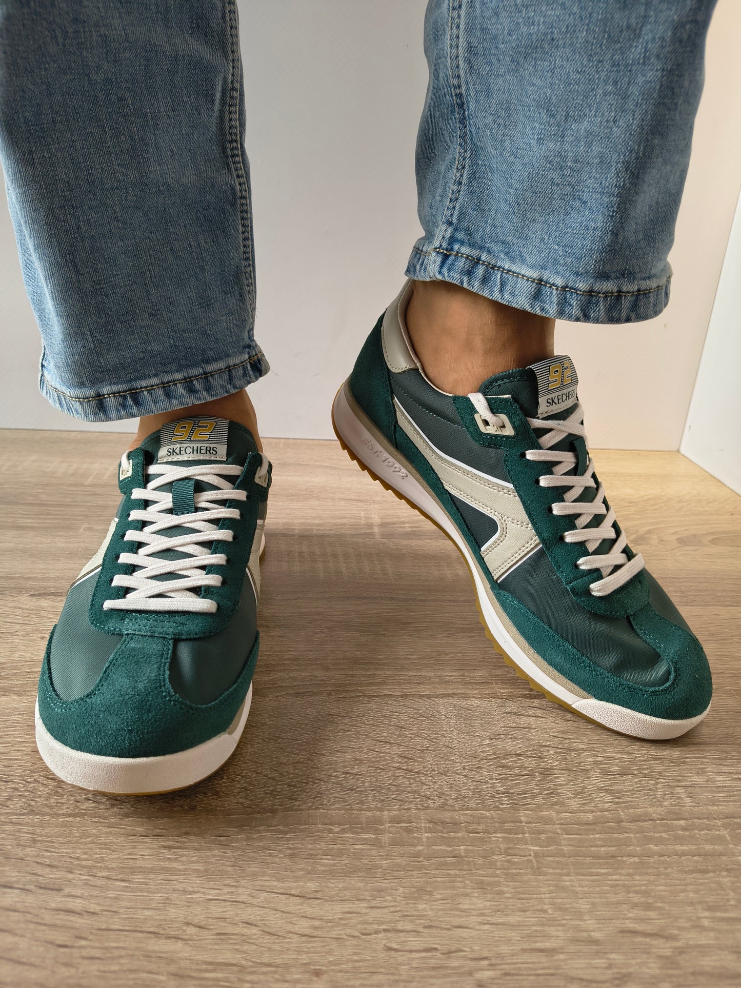 PANTOFI SPORT BARBATI SKECHERS 254220 GRW VERDE/ALB