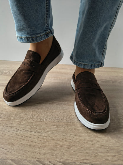 PANTOFI CASUAL BARBATI FRANCO GERARDO 10135F MARO VELUR
