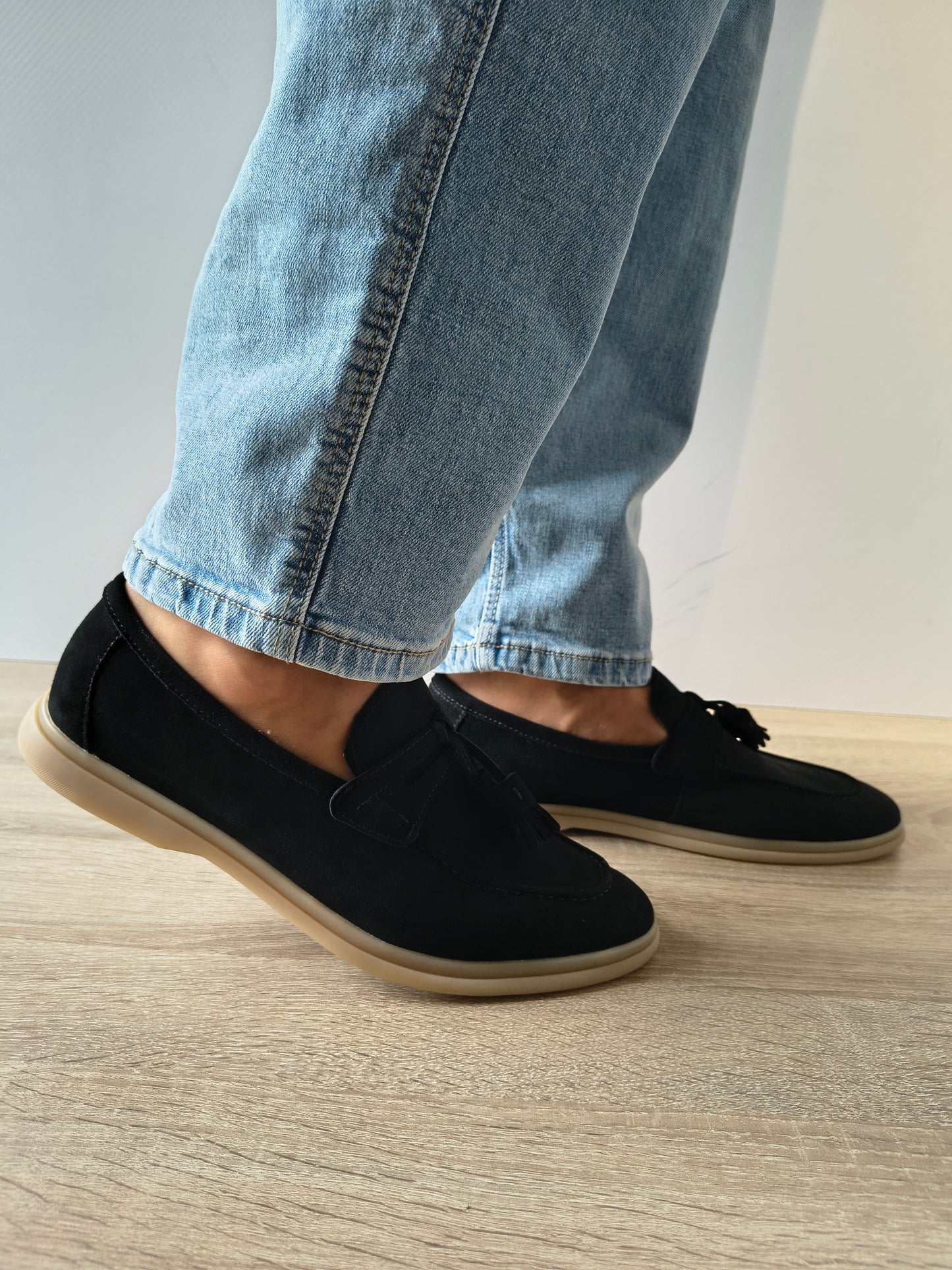 PANTOFI CASUAL BARBATI FRANCO GERARDO 25891 NEGRUT VELUR