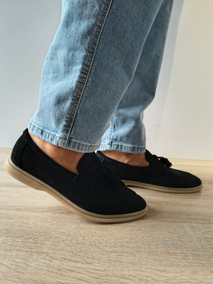 PANTOFI CASUAL BARBATI FRANCO GERARDO 25891 NEGRUT VELUR