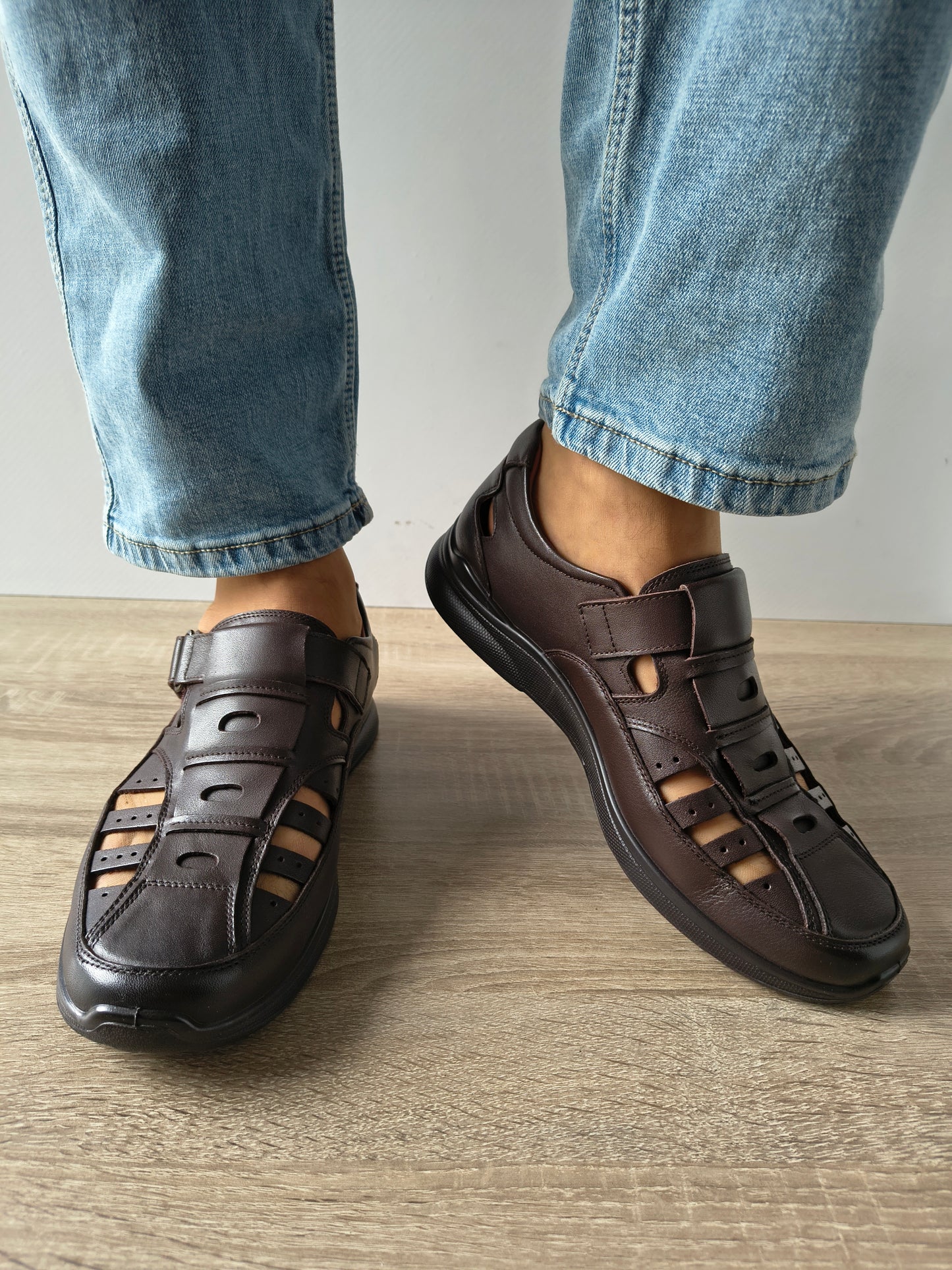 PANTOFI PERFORATI BARBATI MELS 232704 MARO INCHIS