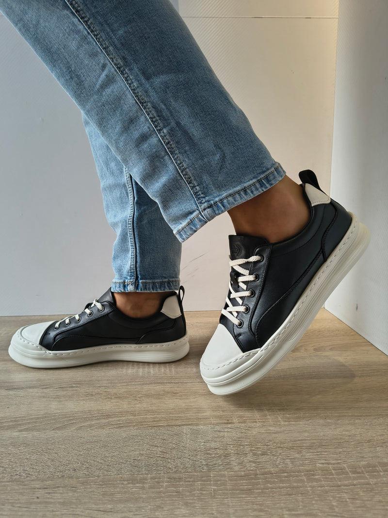 PANTOFI CASUAL BARBATI FRANCO GERARDO 5310 NEGRU - imagine 4