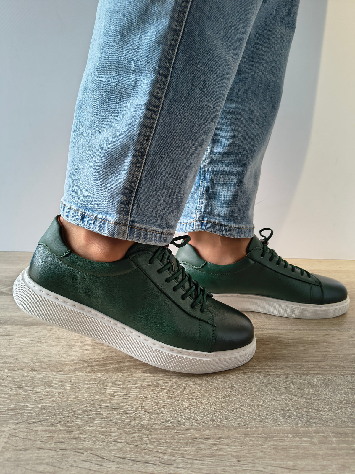 PANTOFI CASUAL BARBATI FRANCO GERARDO 12-188 VERDE - imagine 2