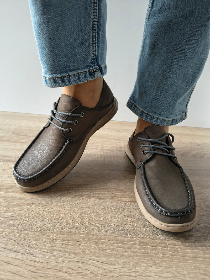 PANTOFI CASUAL BARBATI MELS 85363 GRI - imagine 5