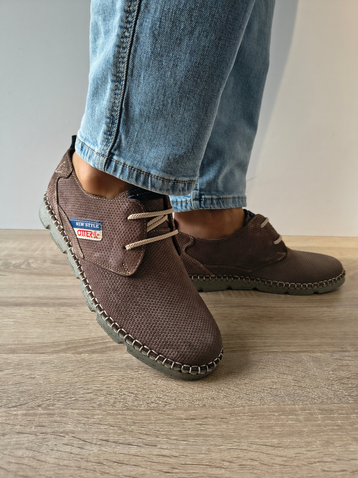 PANTOFI CASUAL BARBATI OTTER OT2818 14-I GREY SUEDE