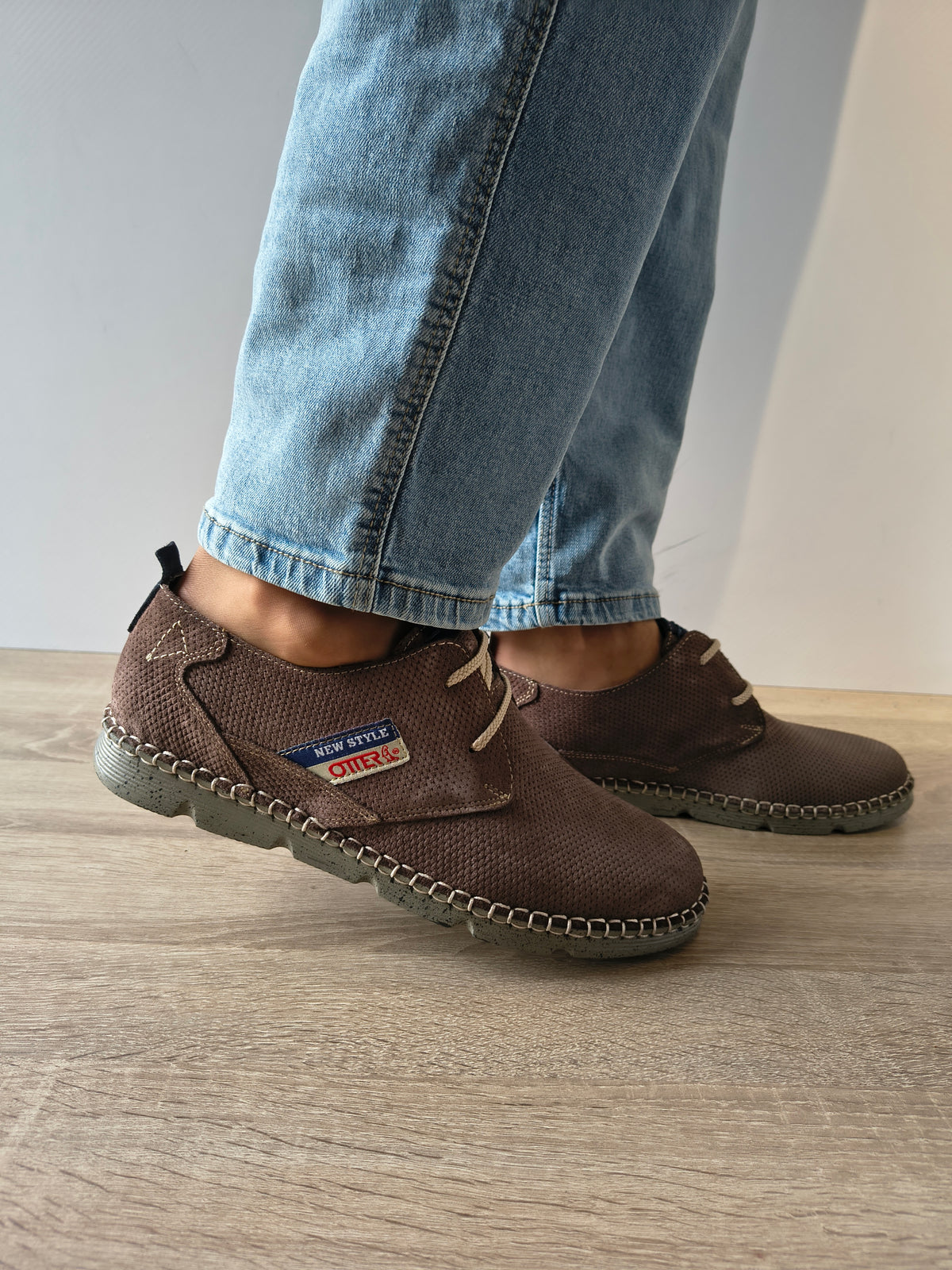 PANTOFI CASUAL BARBATI OTTER OT2818 14-I GREY SUEDE - imagine 2