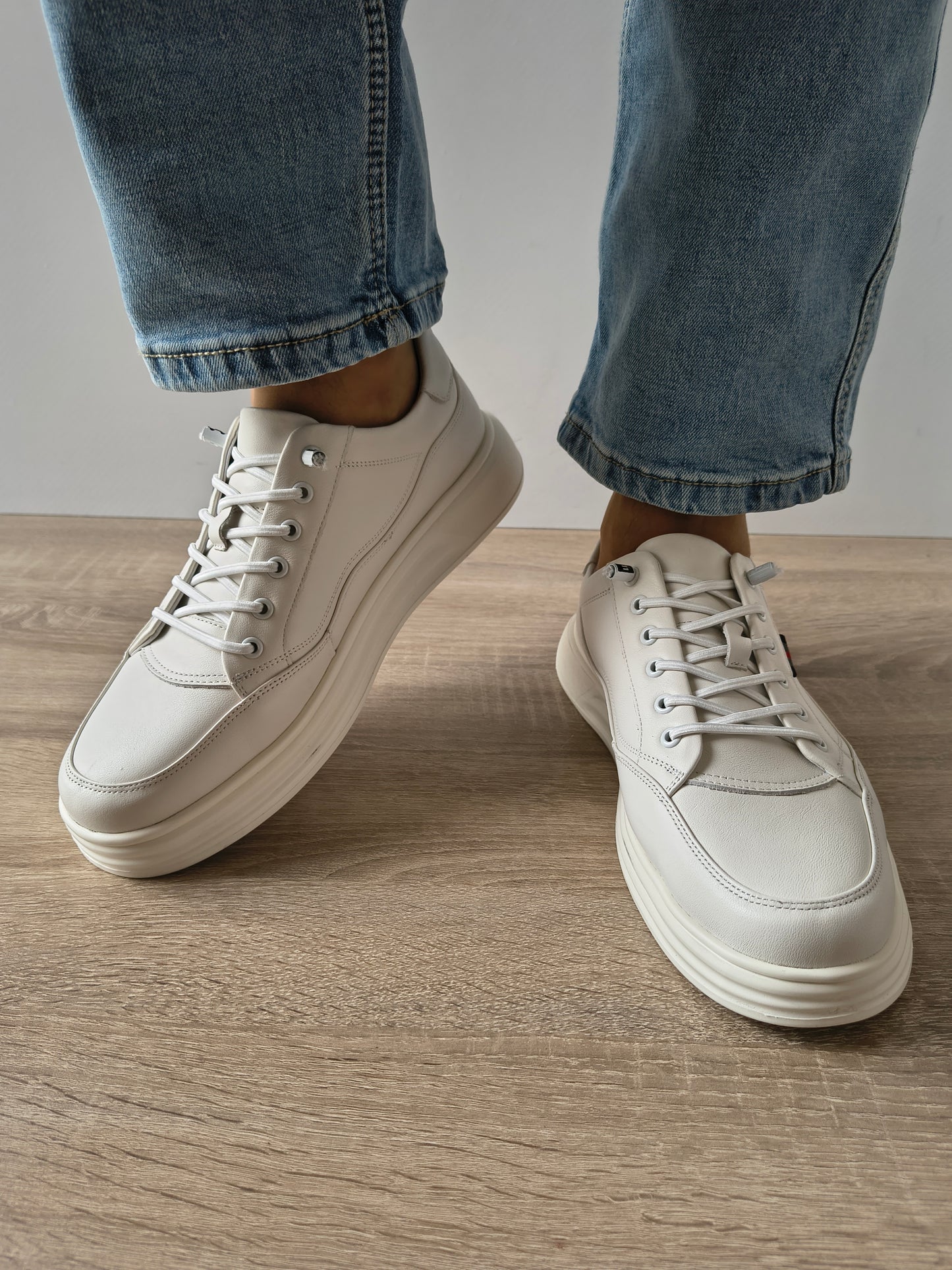 PANTOFI CASUAL BARBATI MELS W27017 ALB