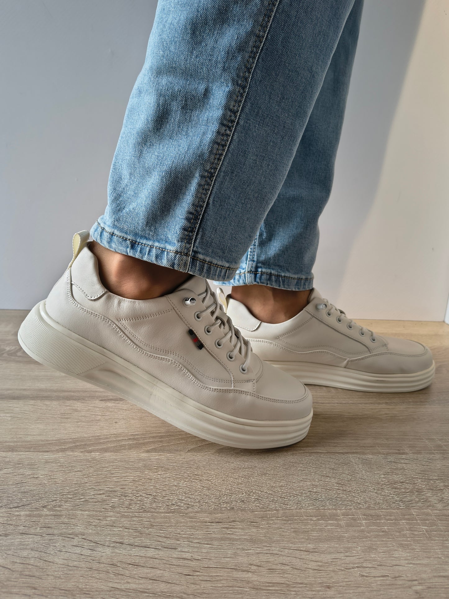 PANTOFI CASUAL BARBATI MELS W27017 ALB