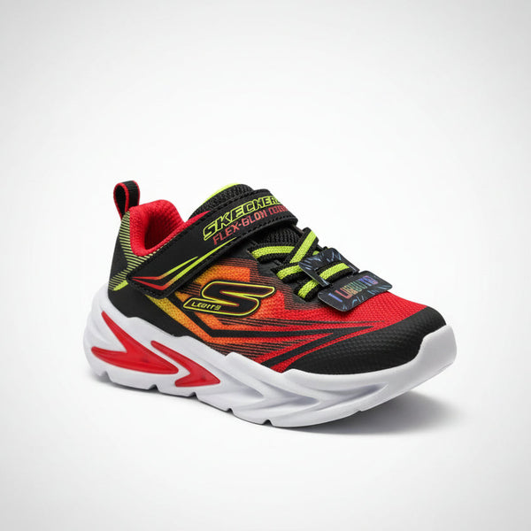 PANTOFI SPORT COPII SKECHERS 400139N BKRD NEGRU + ROSU - imagine 2