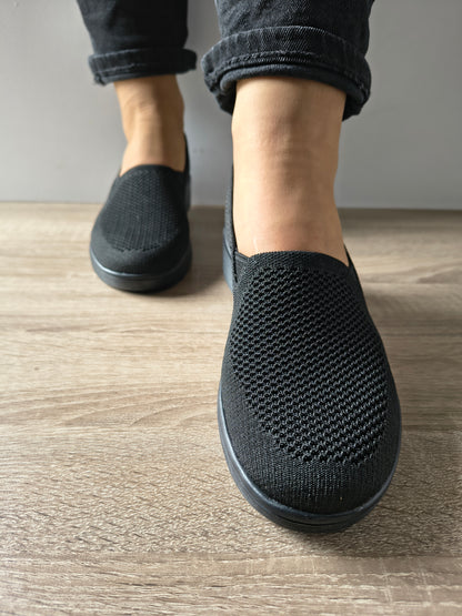 PANTOFI CASUAL DAMA SKECHERS 159089 BBK NEGRU