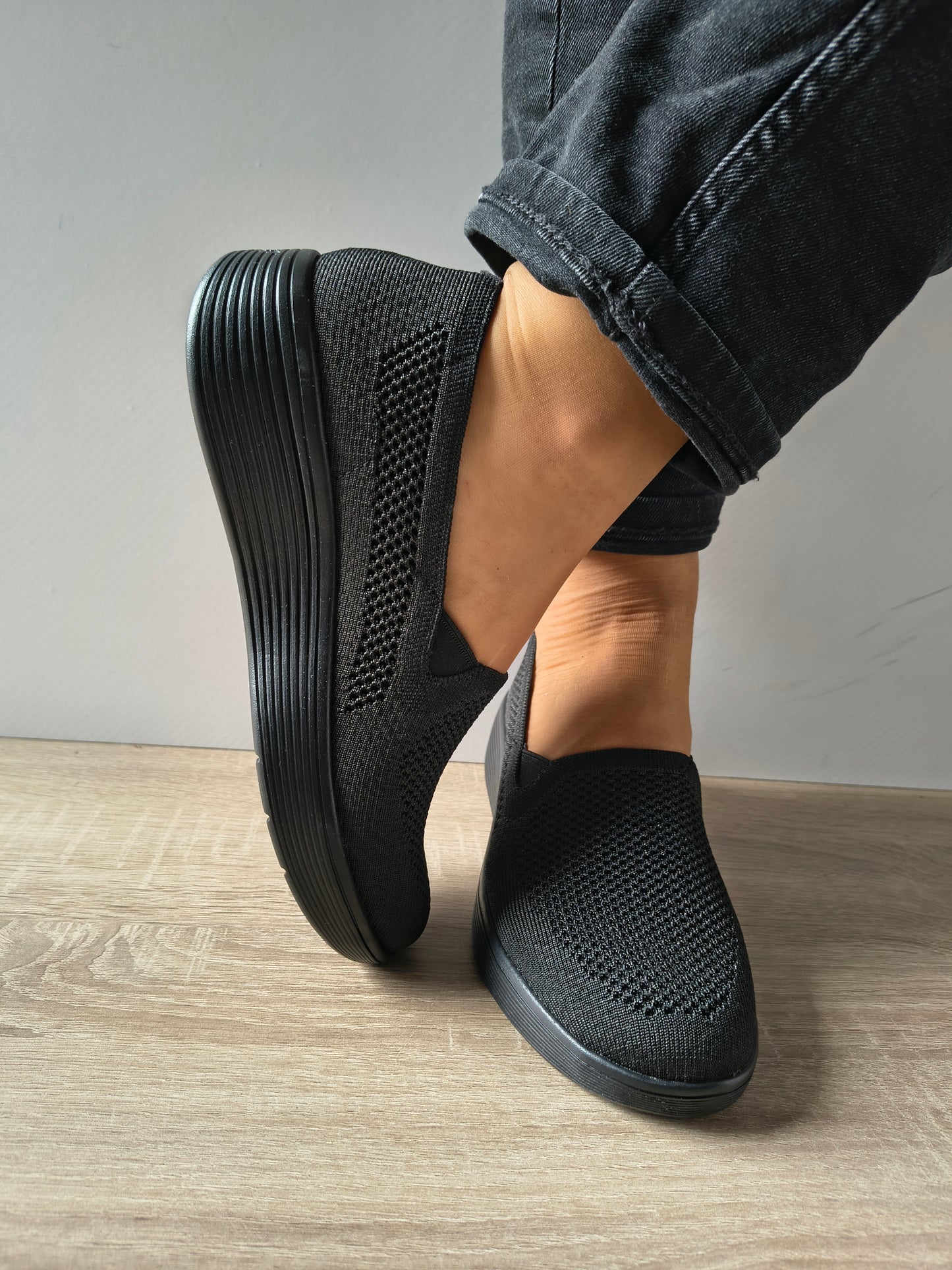 PANTOFI CASUAL DAMA SKECHERS 159089 BBK NEGRU