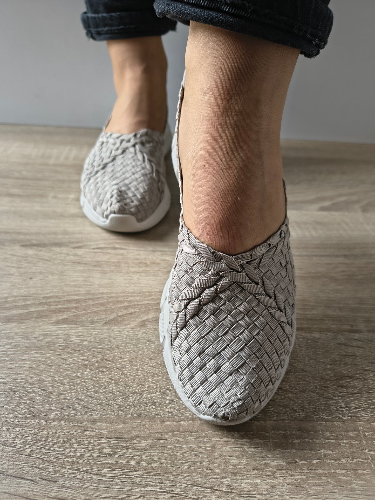PANTOFI CASUAL DAMA SKECHERS 117323 TPE TAUPE + MULTICOLOR