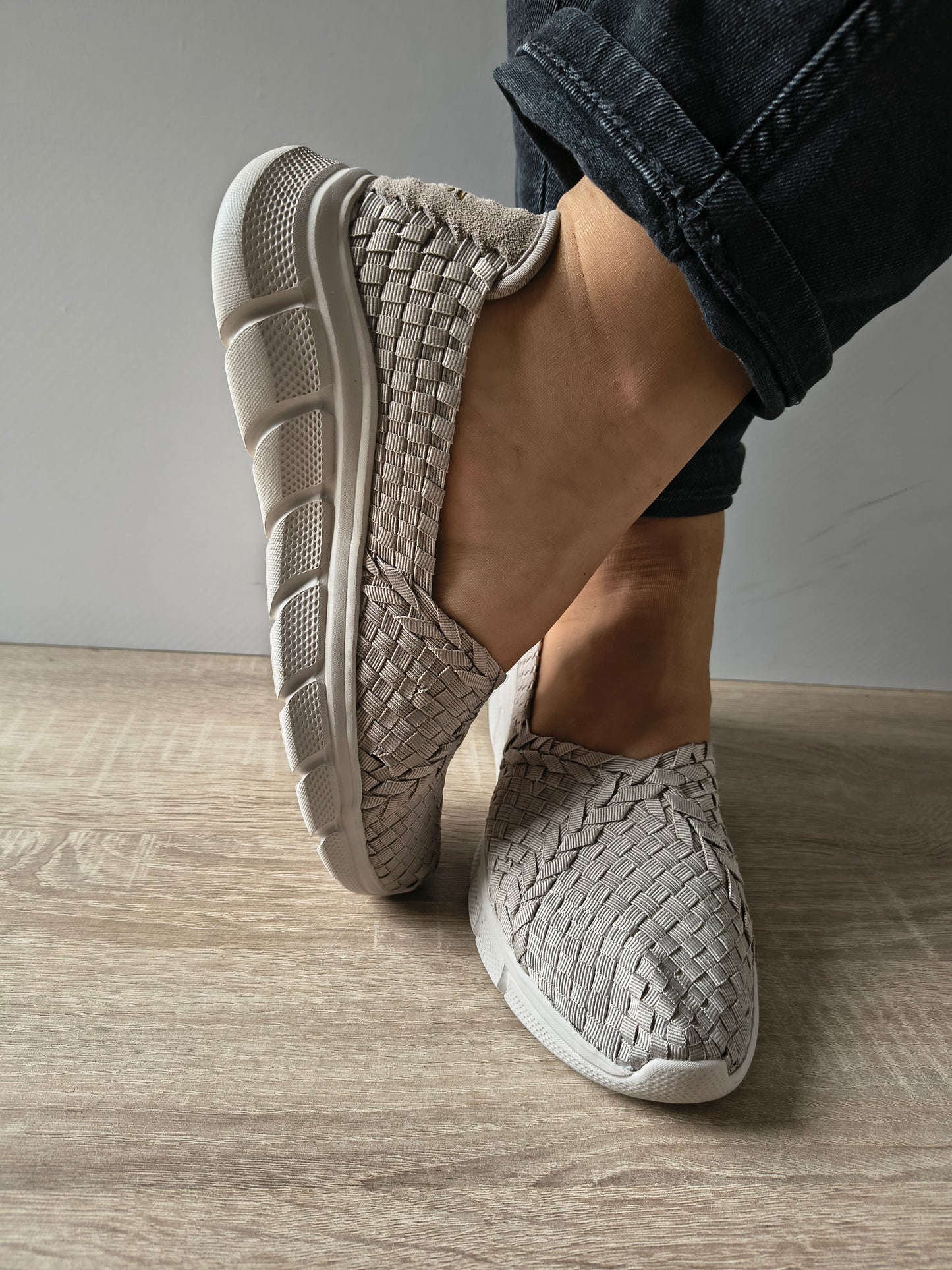 PANTOFI CASUAL DAMA SKECHERS 117323 TPE TAUPE + MULTICOLOR