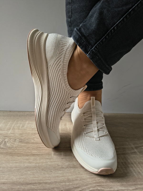 PANTOFI SPORT DAMA SKECHERS 104761 NAT BEJ NATURAL - imagine 3