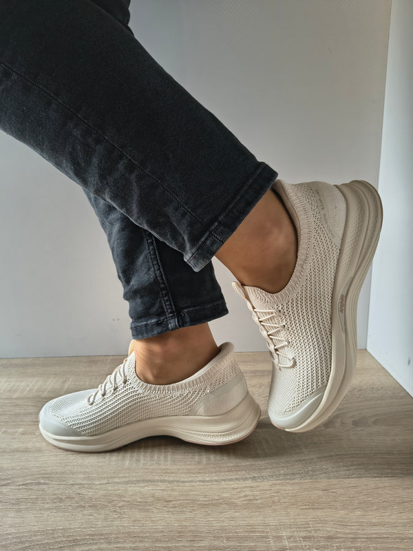 PANTOFI SPORT DAMA SKECHERS 104761 NAT BEJ NATURAL - imagine 2