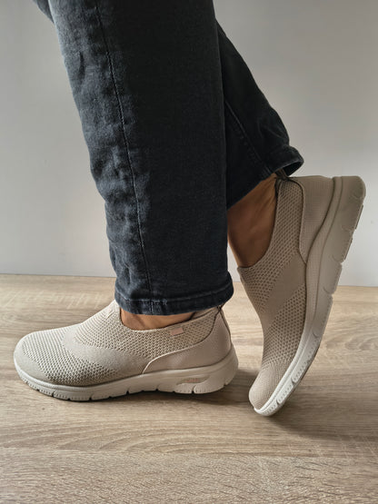 PANTOFI SPORT DAMA SKECHERS 104680 TPE BEJ NATURAL